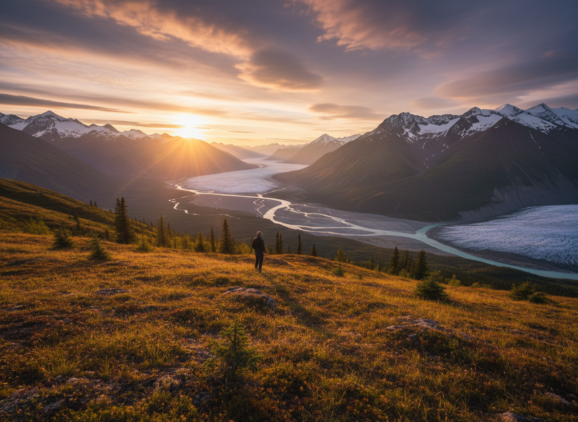 alaska, golden hour photograph. 139916 uXj