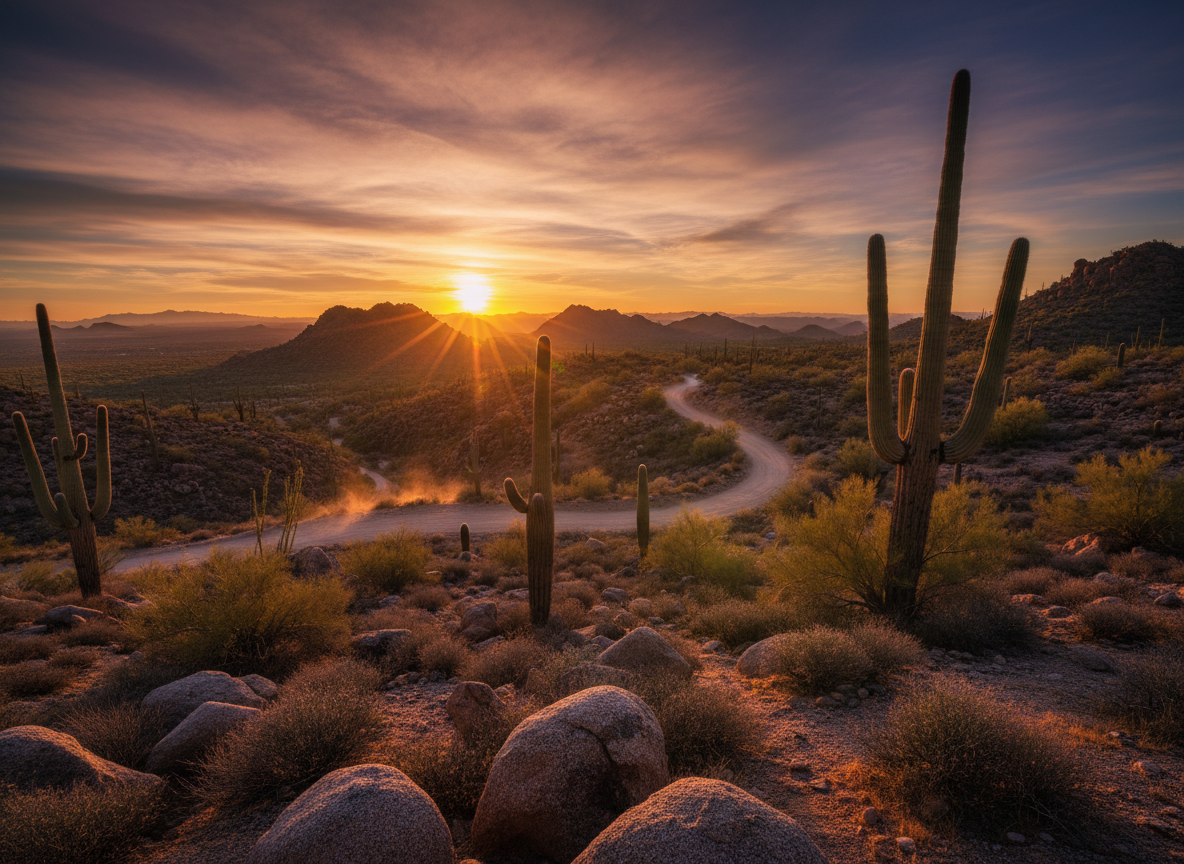 arizona, golden hour photograph. 139916 P9j
