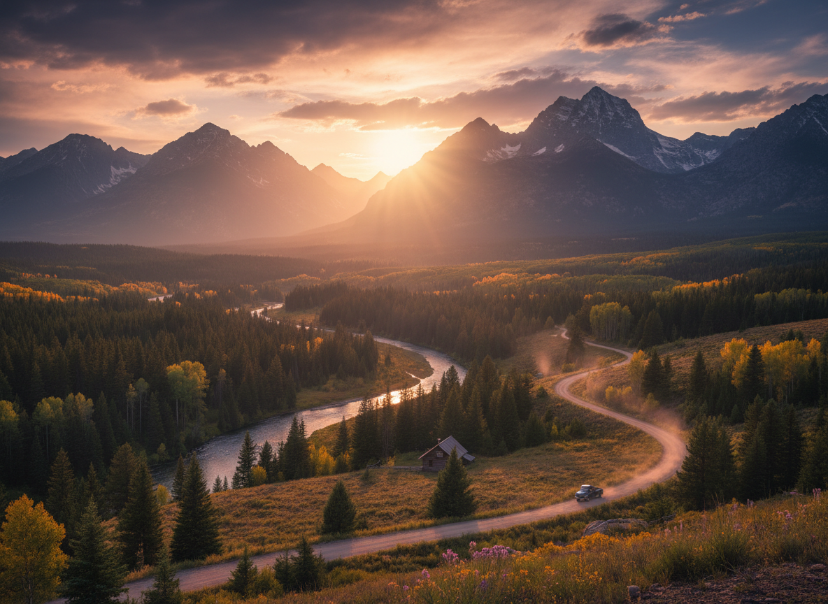 colorado, golden hour photograph 139916 ZUt